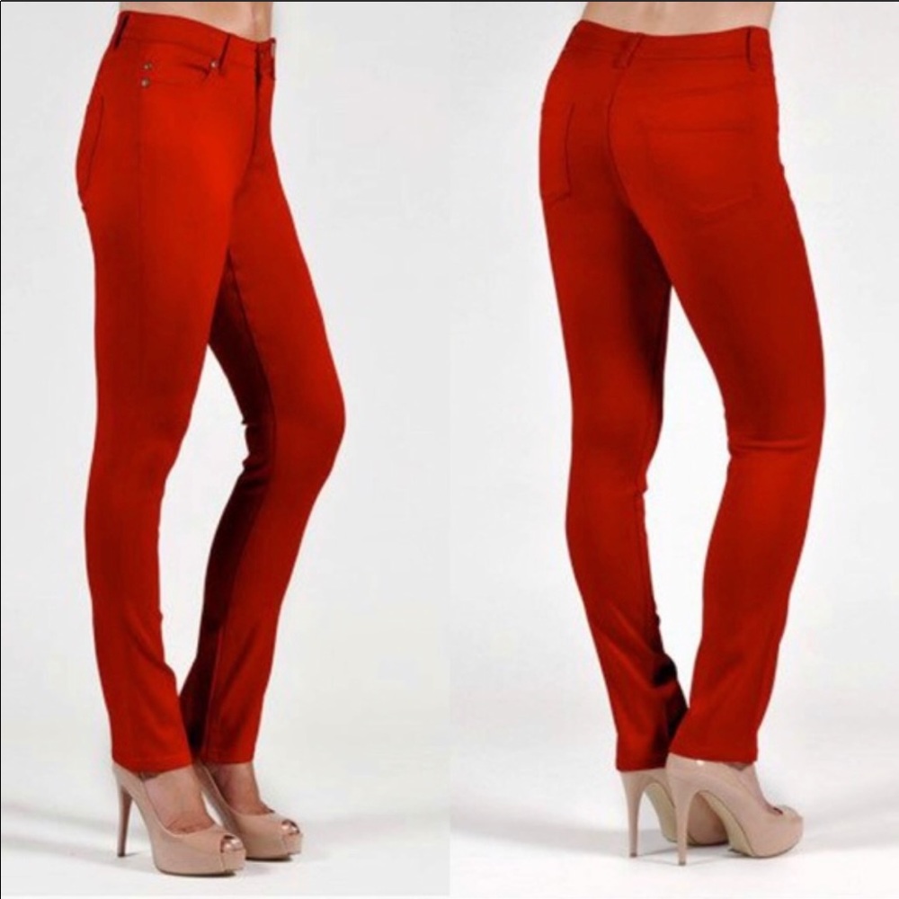 Liverpool Sadie Straight red jeans, size 12